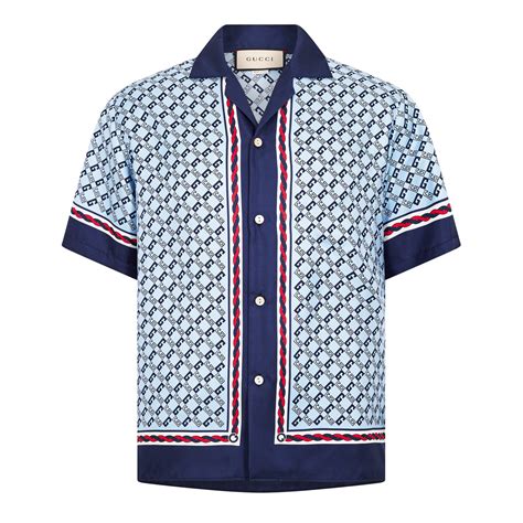 gucci silk shirt men's|gucci dress shirt snake.